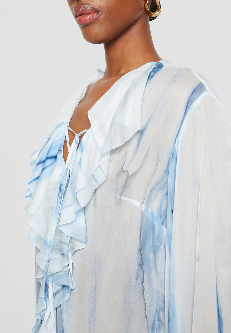 Damen Bekleidung | Dondup CAMICIA Tunika agua georgette/blau - EA34974 Damen Bekleidung | Dondup CAMICIA Tunika agua georgette/blau - EA34974
