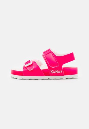 SUNKRO - Sandals - rose/blanc