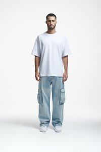 2Y Studios BELUN BAGGY - Vrećaste traperice - light blue
