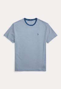 Ralph// Cotton Knit-Stretch Button-Up Shirt With Contrast Details // Blue // Tailored Fit (Fitted) main image 1