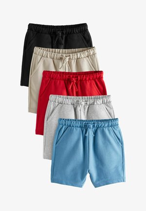 5 PACK REGULAR FIT - Tracksuit bottoms - grey navy blue red