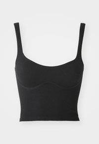 MEG SEAMLESS CROP - Top - black