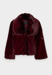 GIACCONE SINTETICO - Winter jacket - nero/rosso pompeiano