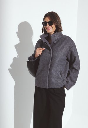 HIGH NECK  - Lichte jas - dark grey