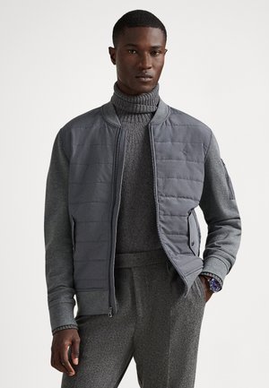 HYBRID BOMBER JACKET - Giubbotto Bomber - fortress grey heather