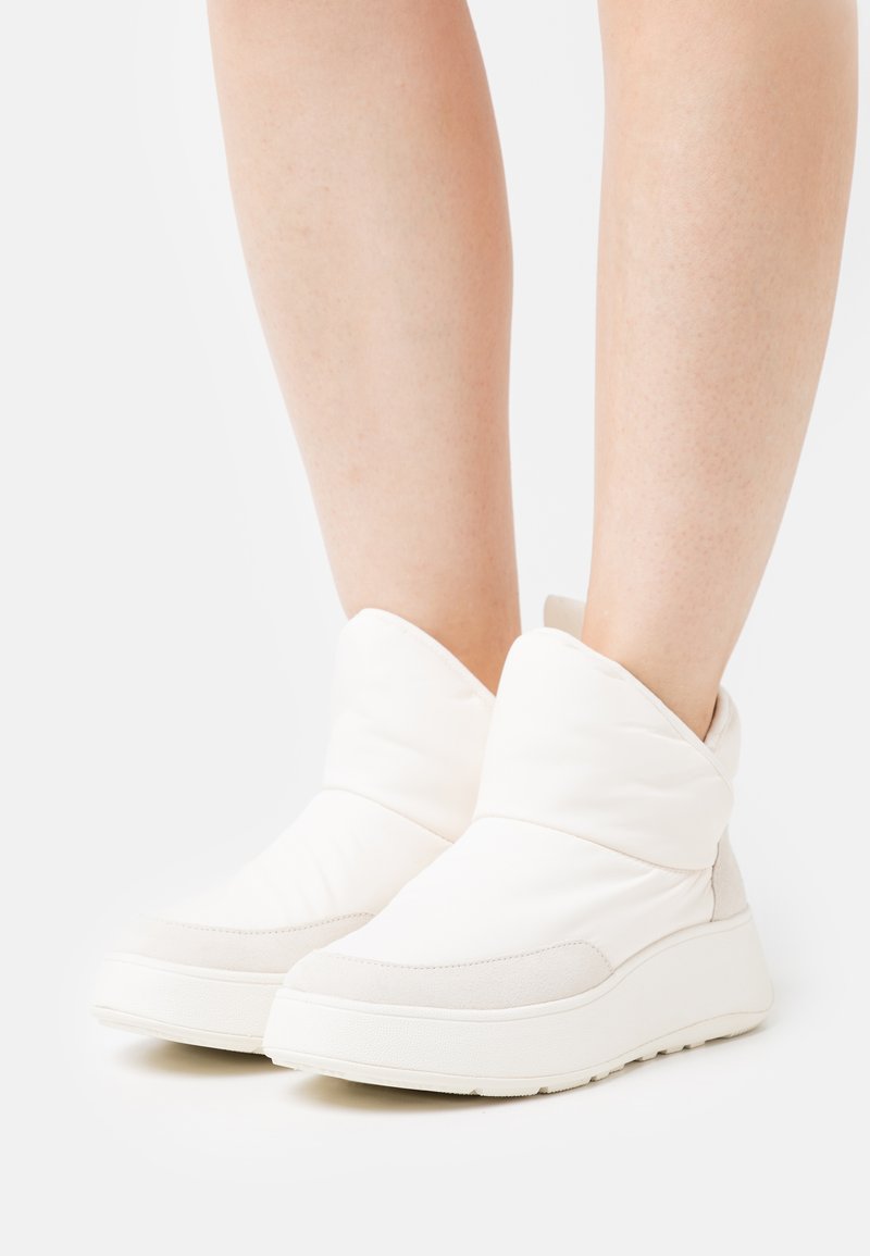FitFlop MODE FLATFORM Platform ankle boots cream mix/offwhite