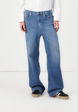 MELJA PANTS - Traperice opuštenog kroja - medium blue