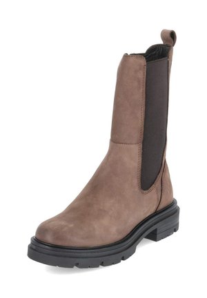 Fräulein Frida, Stivaletti con plateau - brown