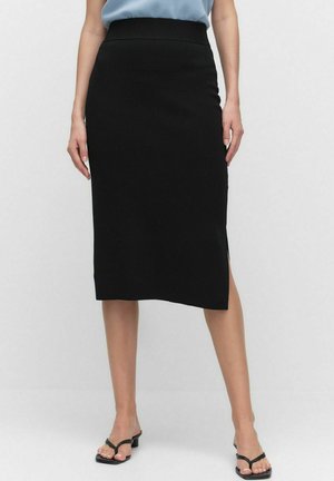 STOCKH LM HANNE KNITTED - Jupe trapèze - black