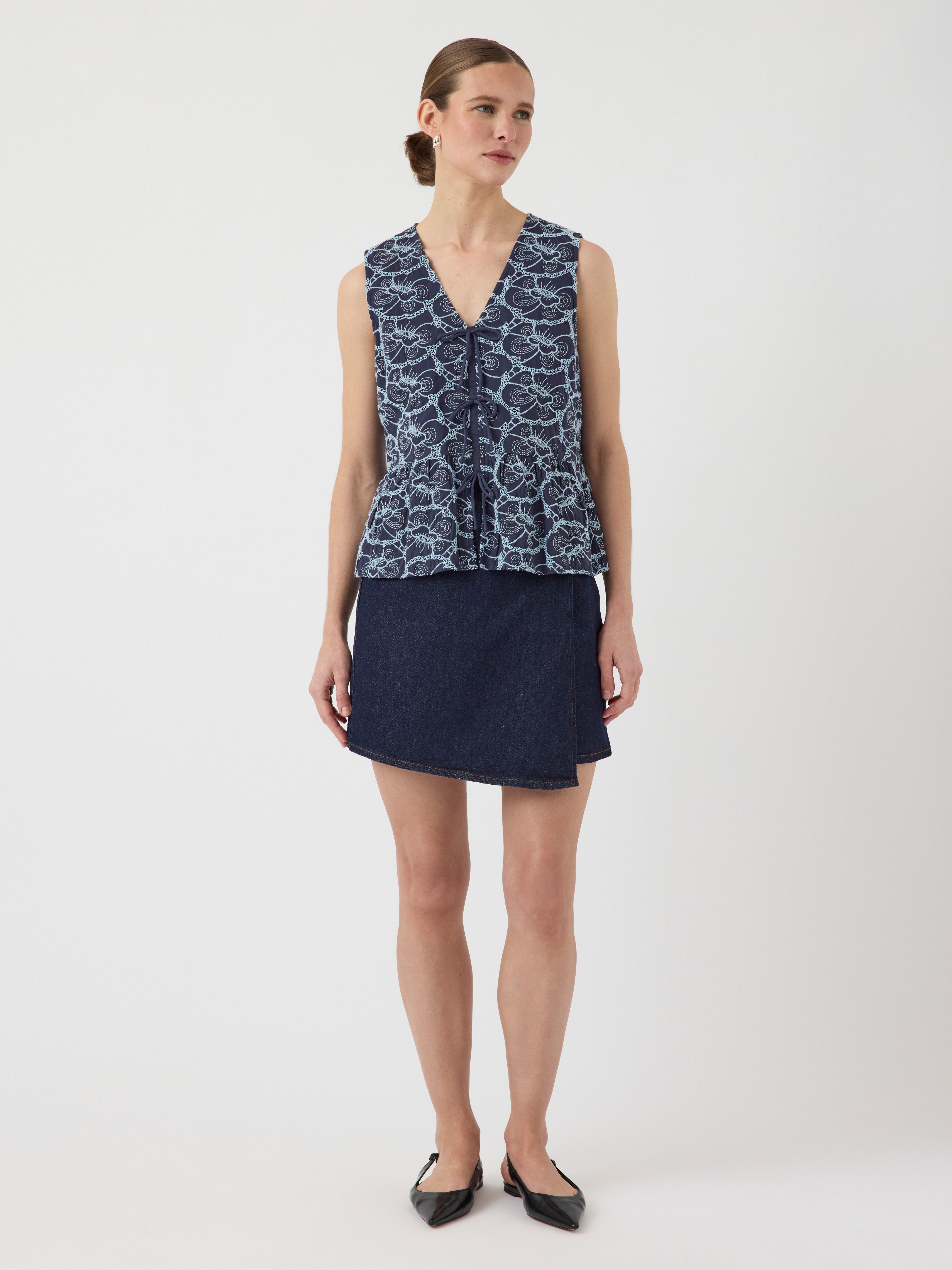 売れ筋商品|||ヤス Tシャツ レディース トップス YASIREKA TIE TOP - Top - blueberry/clear sky YAS YASIREKA TIE TOP - Top - blueberry/clear sky/beere - Zalando