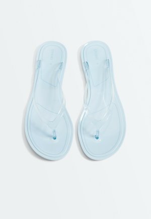 OYSHO, TRANSLUCENT EFFECT BEACHWEAR FLIP FLOPS - Badslippers - pale blue