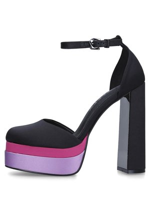 Højhælede pumps - black