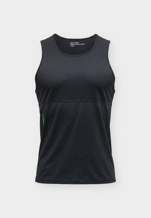 District Vision, PANELLED TRAINING SINGLET - Débardeur - black