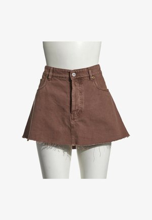 Miu Miu, MINI SKIRT BROWN - Jupe trapèze - brown