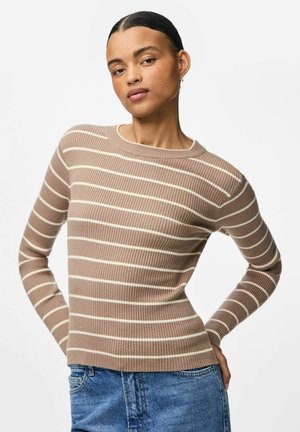 PCMIRA NEW O-NECK NOOS - Pullover - greige