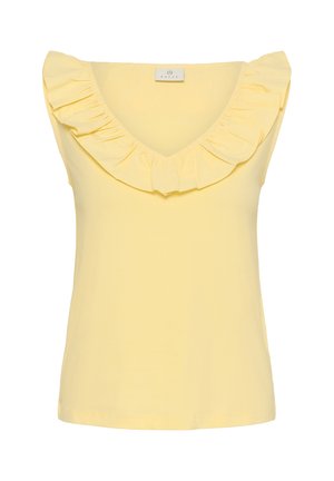 Kaffe, KADIDDE FLOUNCE TOP - Débardeur - sunlight