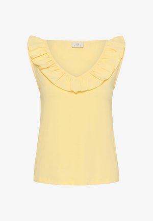 Kaffe, KADIDDE FLOUNCE TOP - Top - sunlight