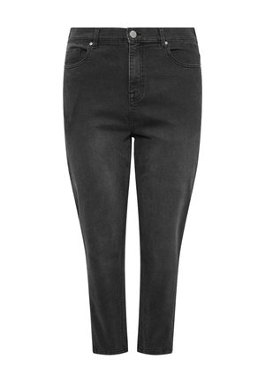 Yours Clothing, PLUS SIZE BARREL JEANS - Vaqueros slim fit - black