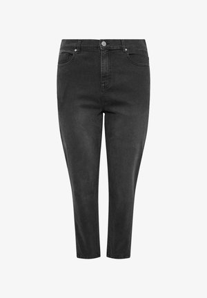 Yours Clothing, PLUS SIZE BARREL JEANS - Slim fit jeans - black