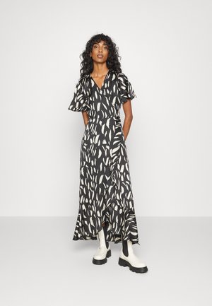 OBJPAPAYA - Vestido largo - black/sandshell