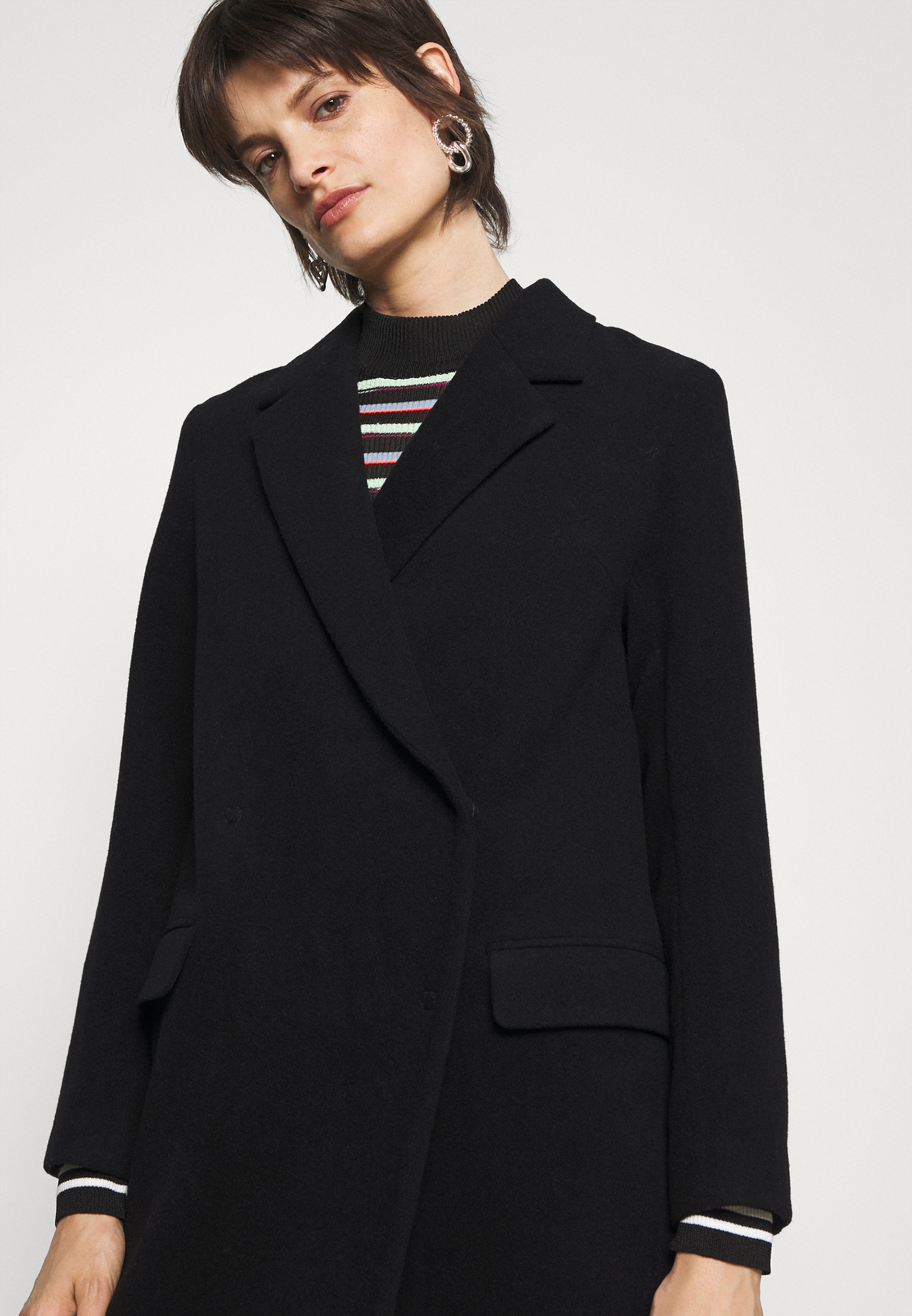 House of Dagmar ANISSA LONG - Mantel - black/zwart - Zalando.nl