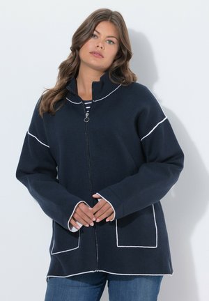 DOUBLEFACE-MIT ZIPPER - Gilet - marine