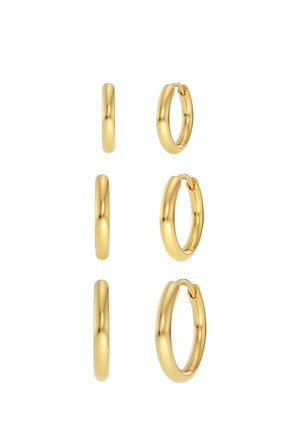 3-PACK TRIPLE PAIR HOOPS - Korvakorut - gold-coloured