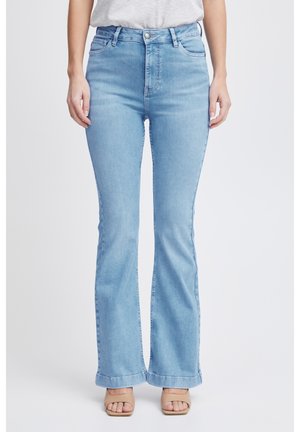 PULZ Jean bootcut - light blue denim