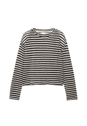 PULL&BEAR STRIPED BIAS CUT - Jumper - beige