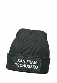 MoonWorks MIT PATCH SAN FRAN TSCHÜSSIKO - Beanie - dunkelgrau