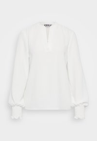 ONLMETTE V NECK SMOCK - Blouse - cloud dancer
