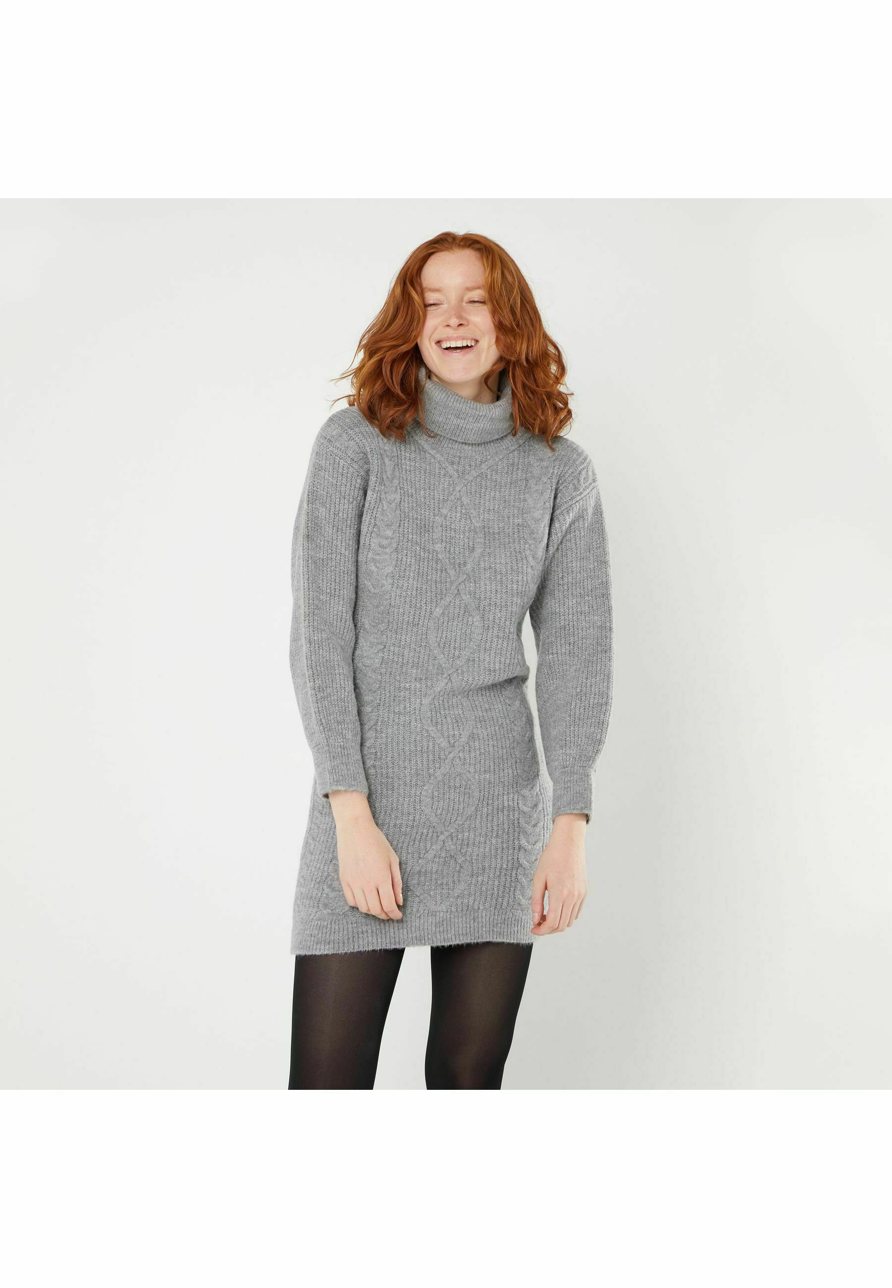 robe pull naf naf grise