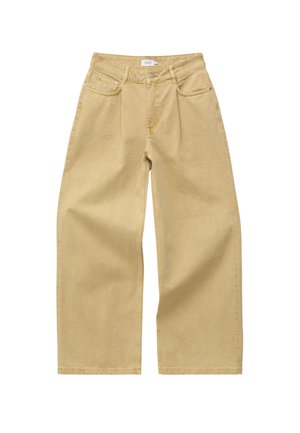 & OTHER STORIES, & OTHER STORIES FOLD-DETAIL JEANS - Jean droit - ochre yellow