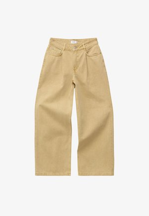 & OTHER STORIES, & OTHER STORIES FOLD-DETAIL JEANS - Jean droit - ochre yellow