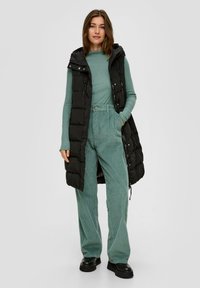 QS MIT ROLLSAUM - Longsleeve - minze