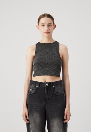 Monki TORI - Top - black/silver