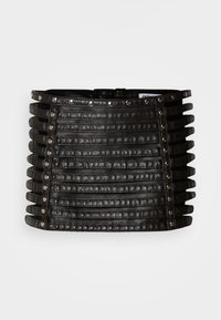 SLASHED SKIRT - Miniszoknya - black