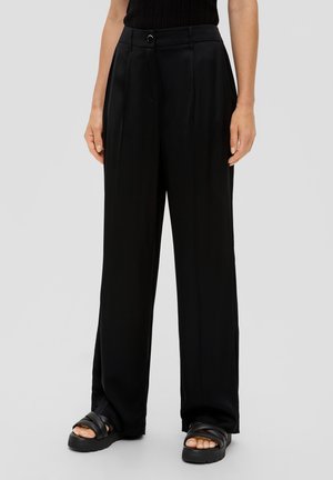 WIDE LEG - Pantalon classique - schwarz