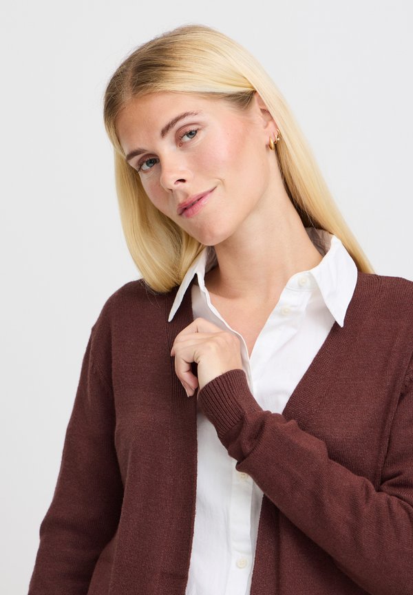 BYNONINA - Cardigan - hot chocolate melange4