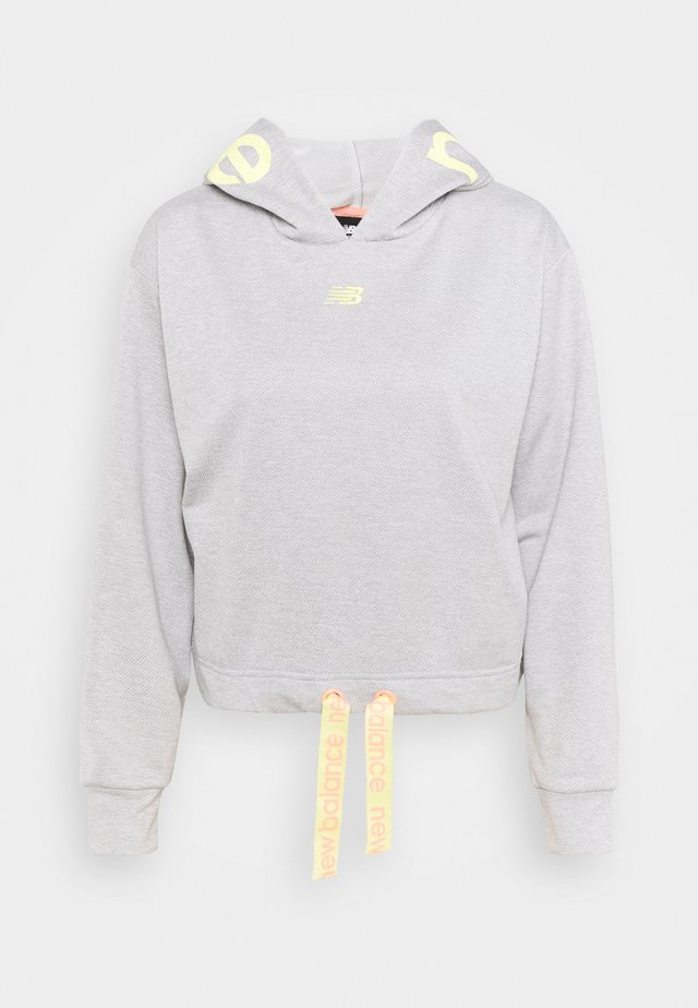RELENTLESS CINCHED HEM HOODIE - Sweatshirt - athletic grey