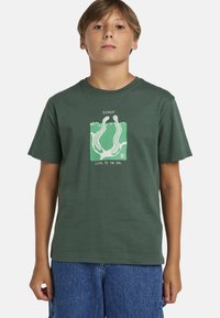 Element T-shirt print - green