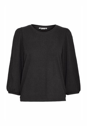 PULZ PZJANE 3/4 SLEEVE - Blusa - black beauty