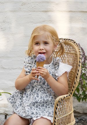 Elodie, BABY - Bib - garden leo toile
