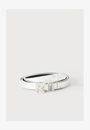 Karl Lagerfeld Jeans, SHINY FAUX BELT - Ceinture - silver-coloured