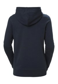 Námořnická mikina s prostornou kapucí, dlouhými rukávy a jemnou texturou látky. Jednoduchý design bez viditelných vzorů nebo akcentů.
