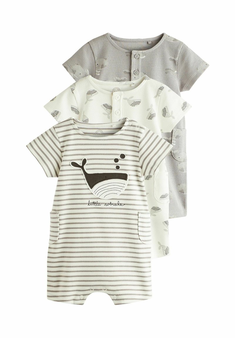 Next ROMPERS 3 PACK  - REGULAR FIT - Combinaison - grey whale