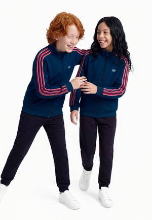 adidas Originals, FIREBIRD JUNIOR UNISEX - Mikina so zipsom - night indigo/better scarlet/white