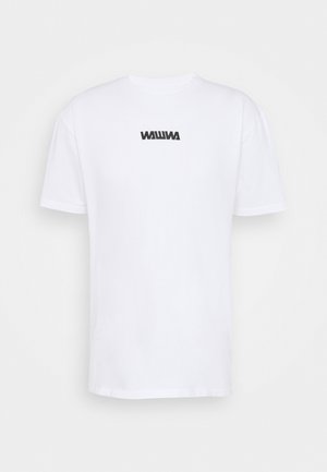 UNISEX SQUARE LOGO - Camiseta de manga larga - white