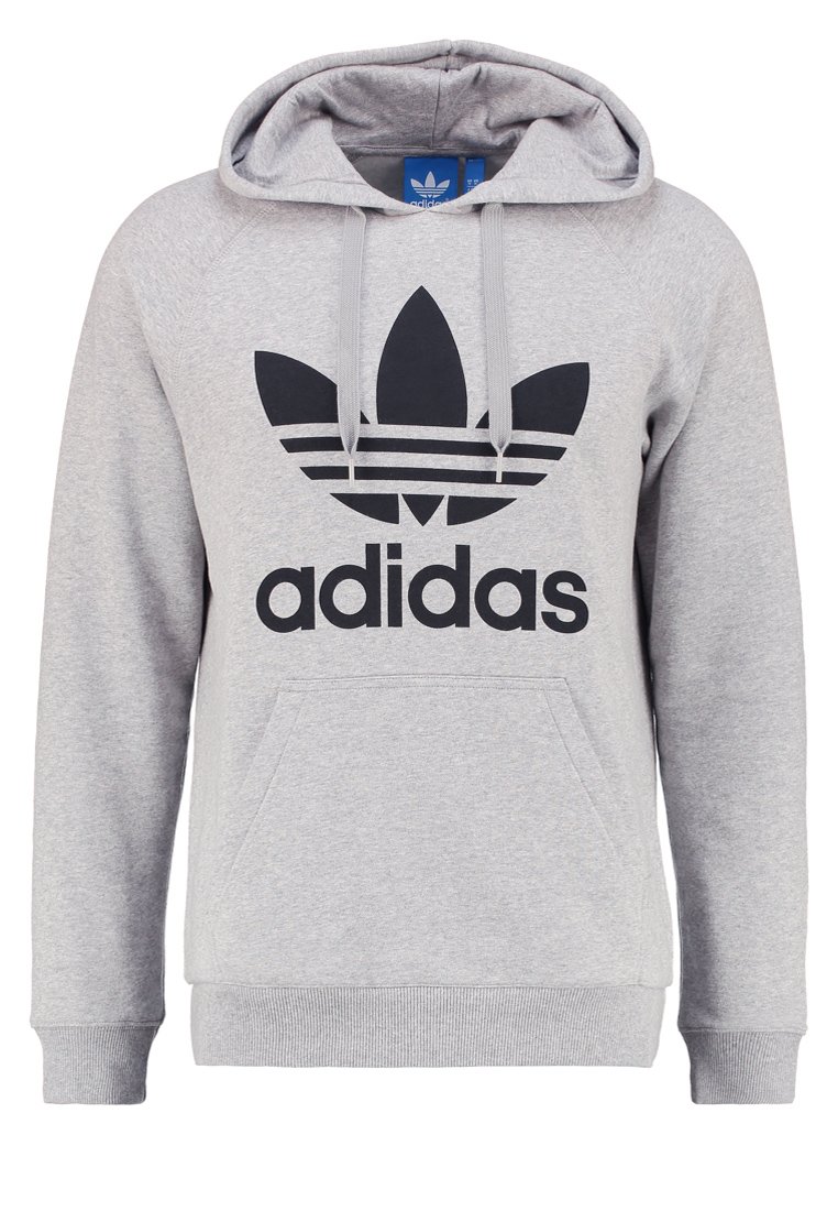 adidas grey hoodie trefoil