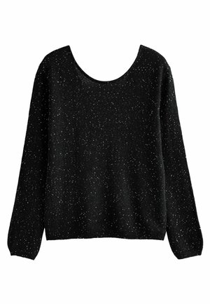 SEQUIN EMBELLISHED SPARKLE BACK  - Pullover - black